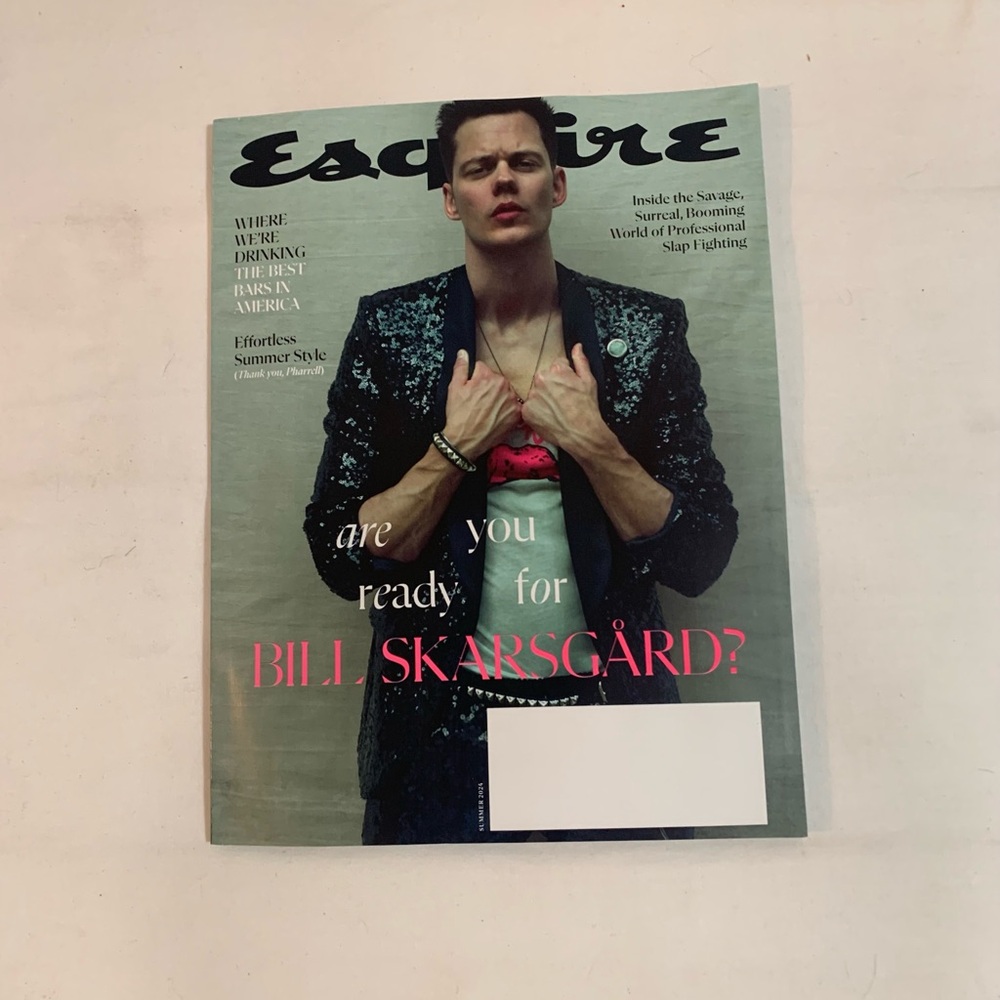 Esquire Bill Skarsgard “Are You Ready” Issue Summer 2024 Magazine